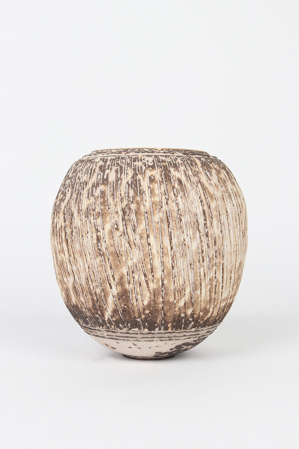 Robert Miller Ceramics Raku Round Vase