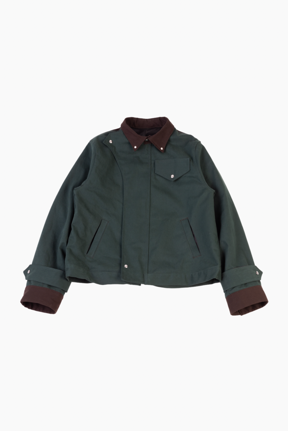 Souvenirs Delilah Jacket Hunter Green & Chocolate
