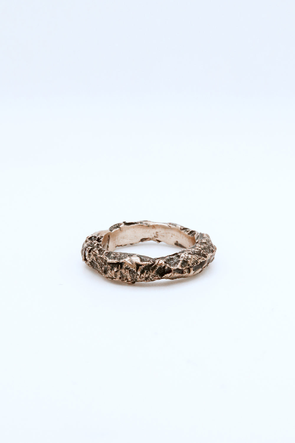 Ian Clapper Oxidized Erosion Dark Green CZ Ring