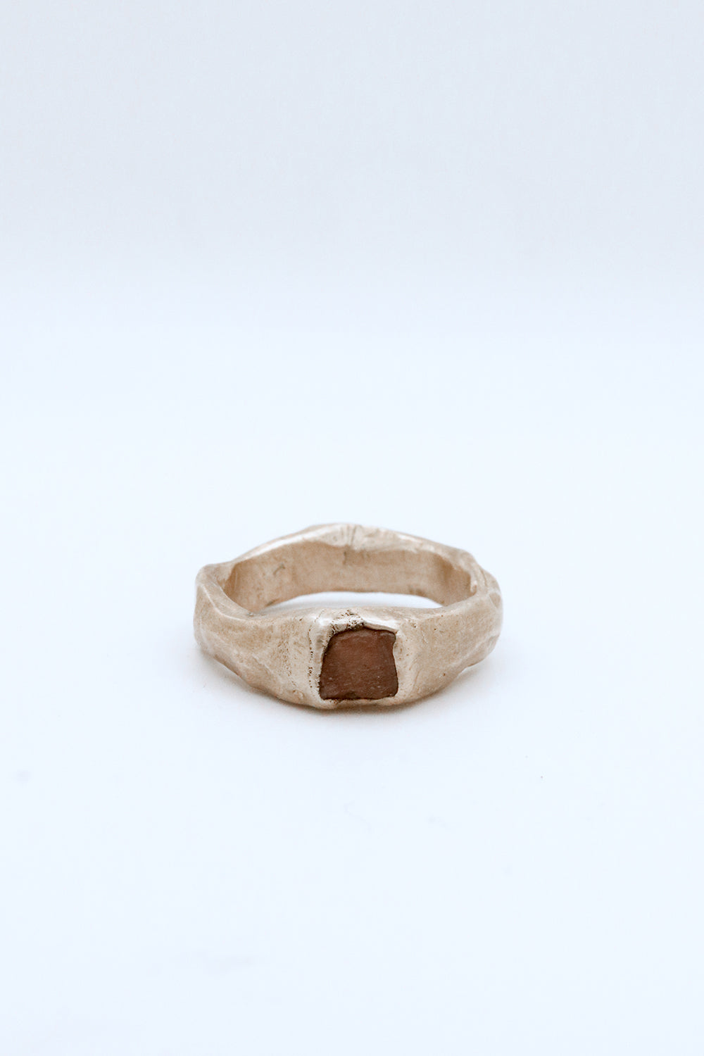 Ian Clapper Rough Sapphire Signet Ring