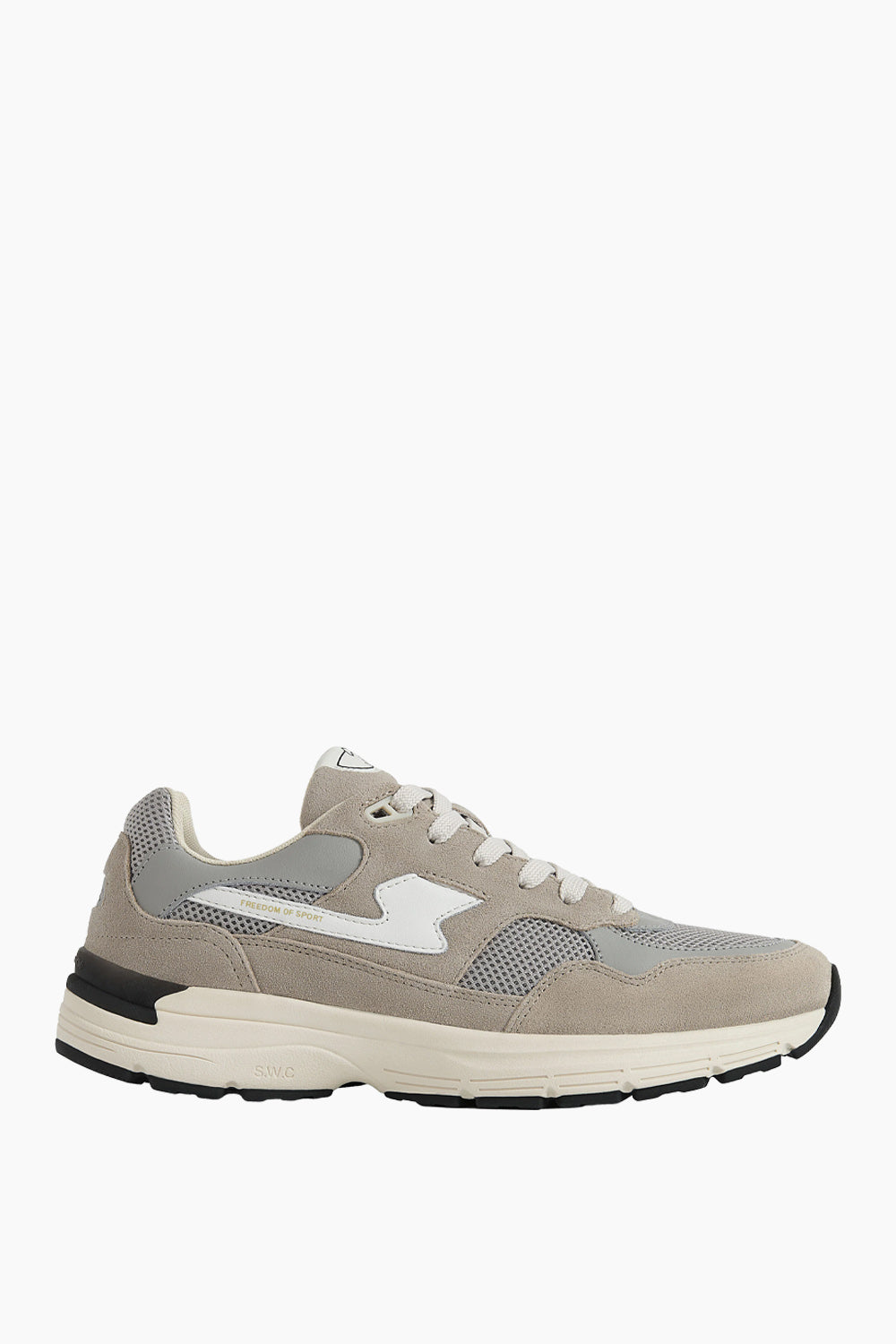 Stepney Workers Club Amiel S-Strike Suede-Mix Light Grey Sneaker