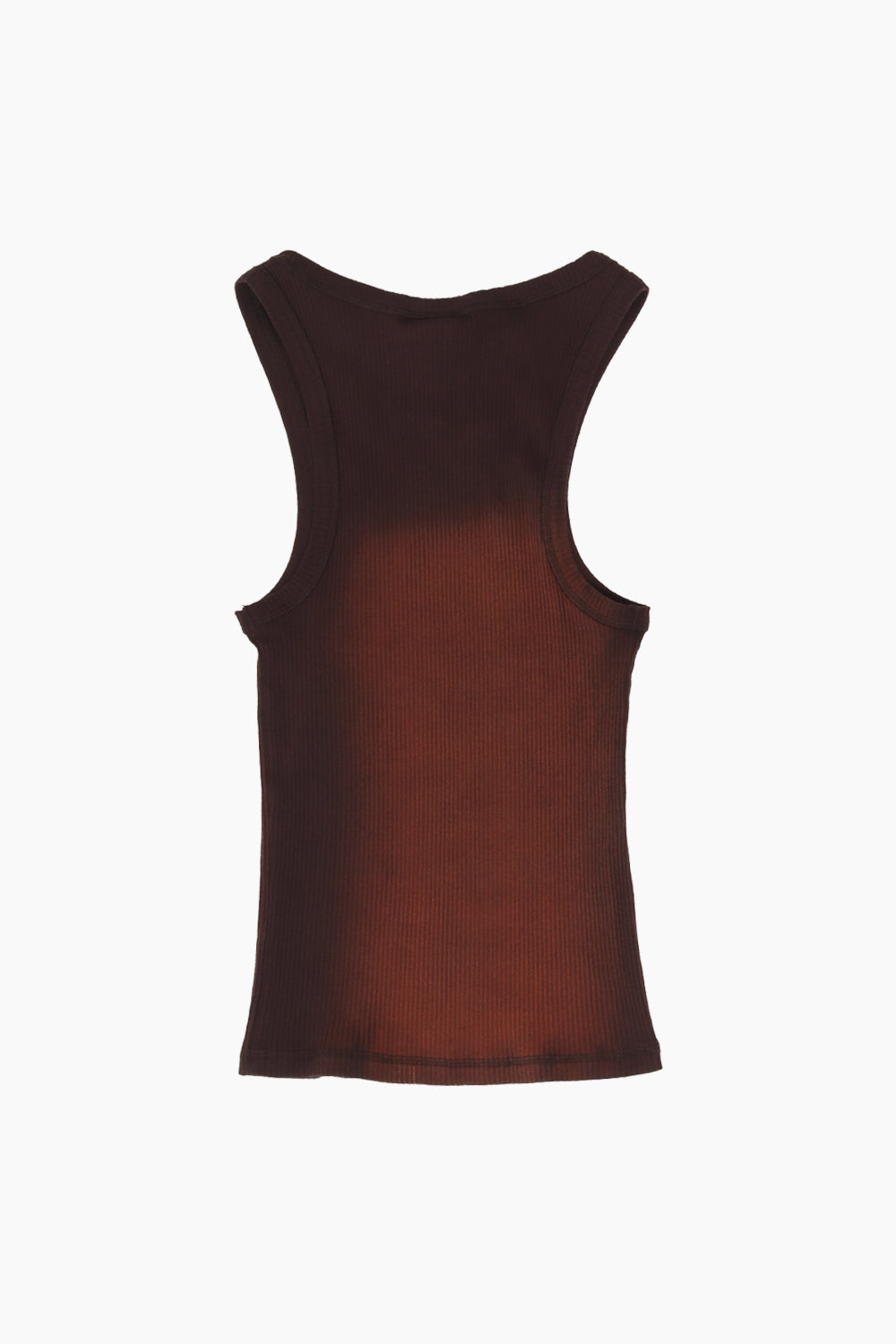 Boiler Room Ribbed Tank Top Burnt Red
