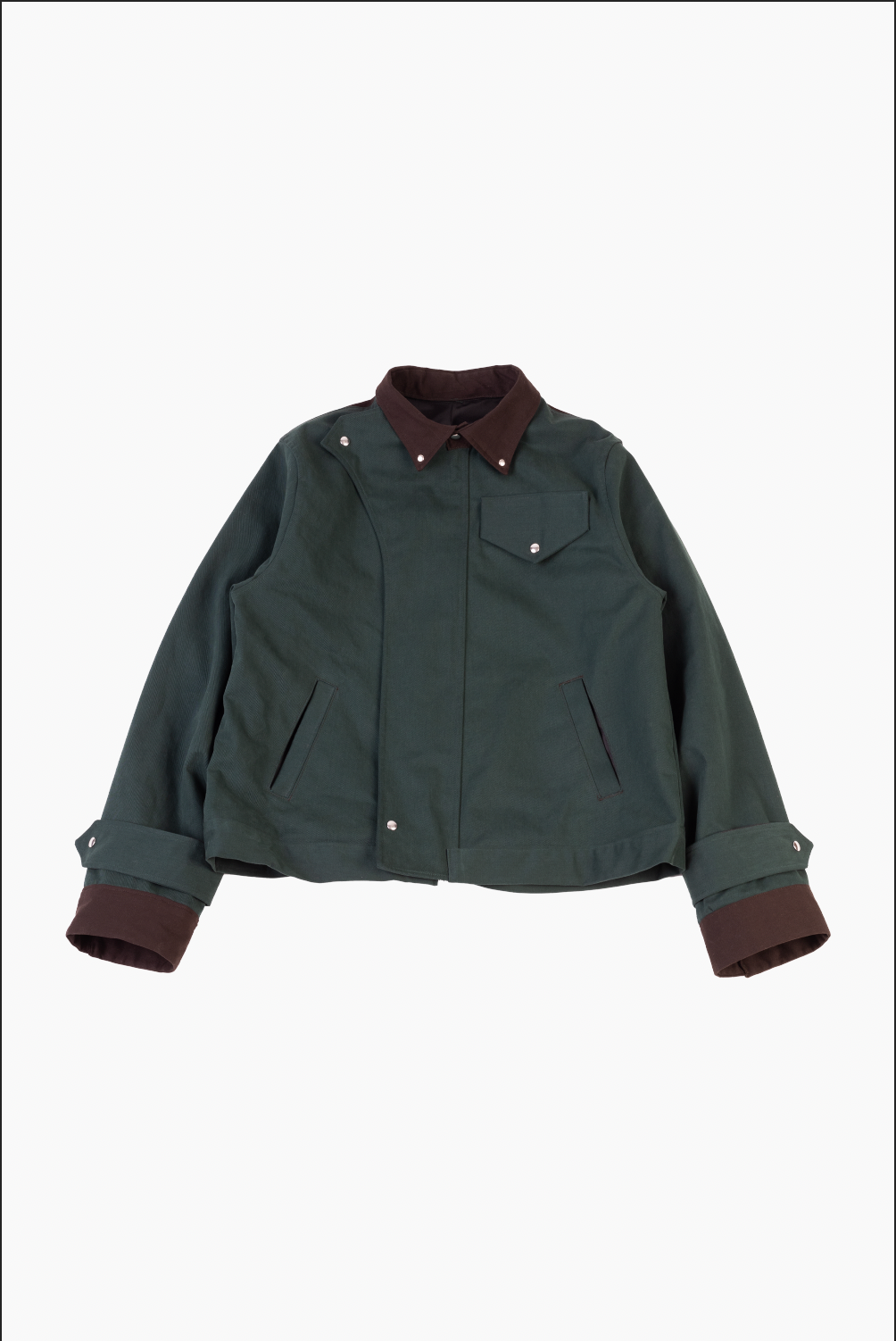 Souvenirs Delilah Jacket Hunter Green & Chocolate