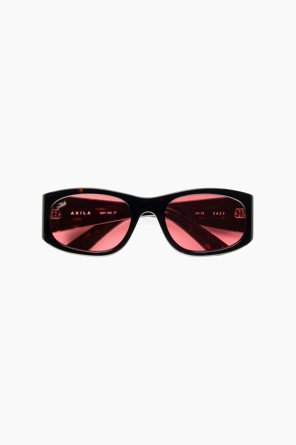 Akila Eazy Dark Tortoise Frame Rose Lens