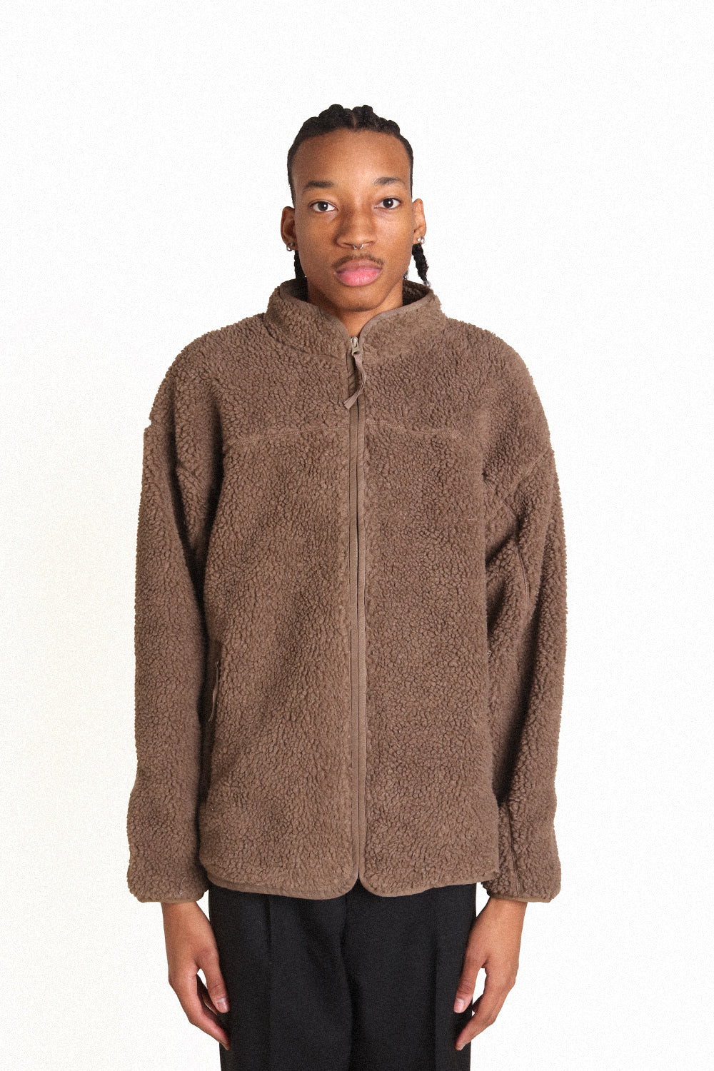 Satta Plum Brown Bigfoot Fleece Jacket