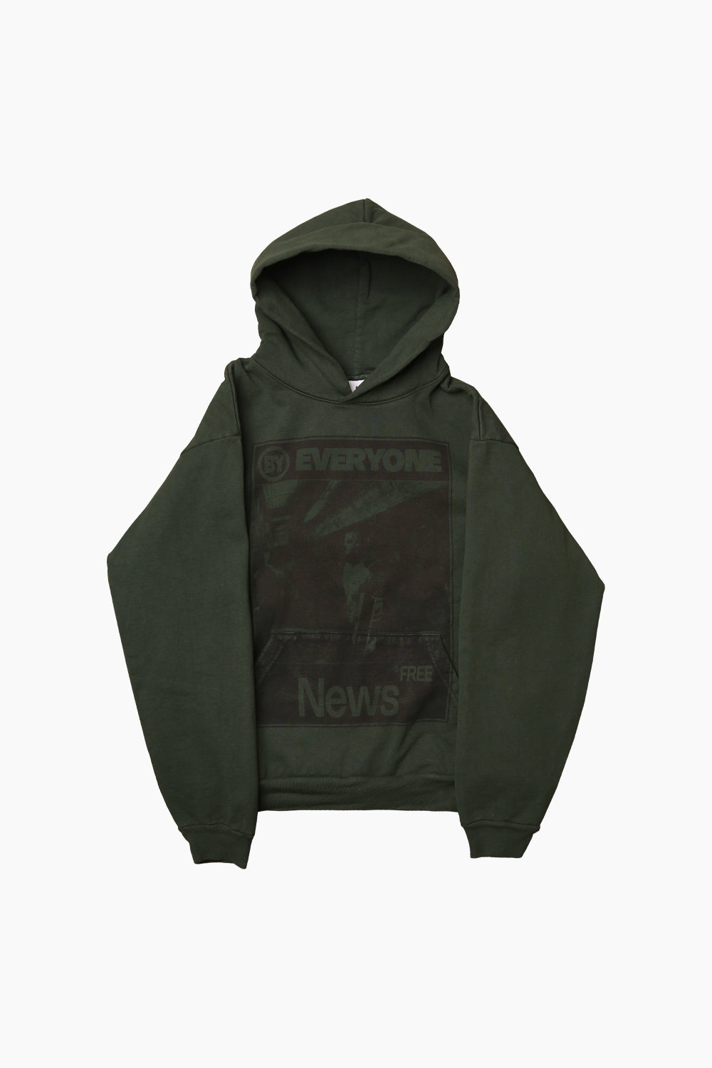 Souvenirs By.Everyone Free News Hoodie Evergreen