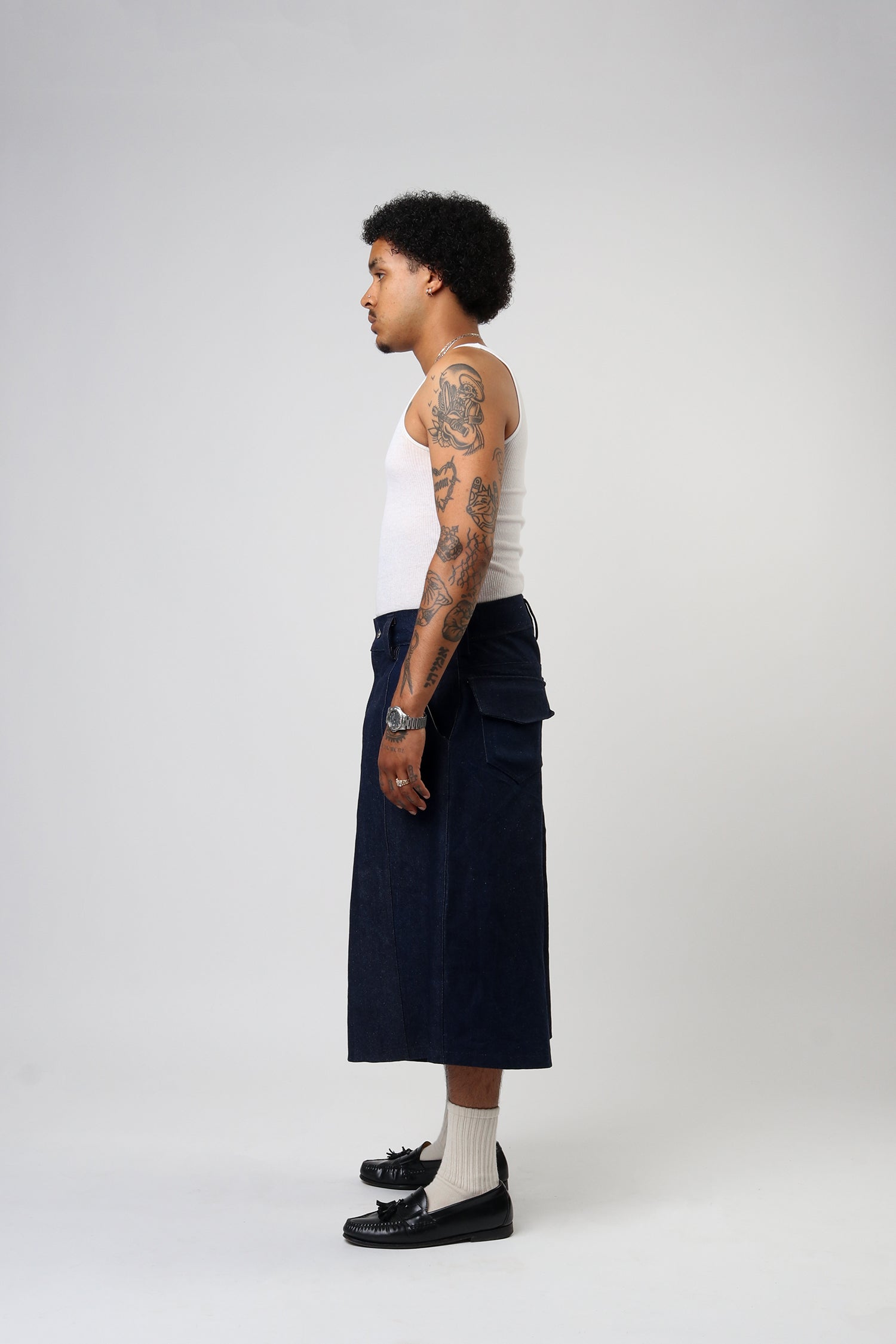 Souvenirs Indigo Hand-Me-Down Shorts