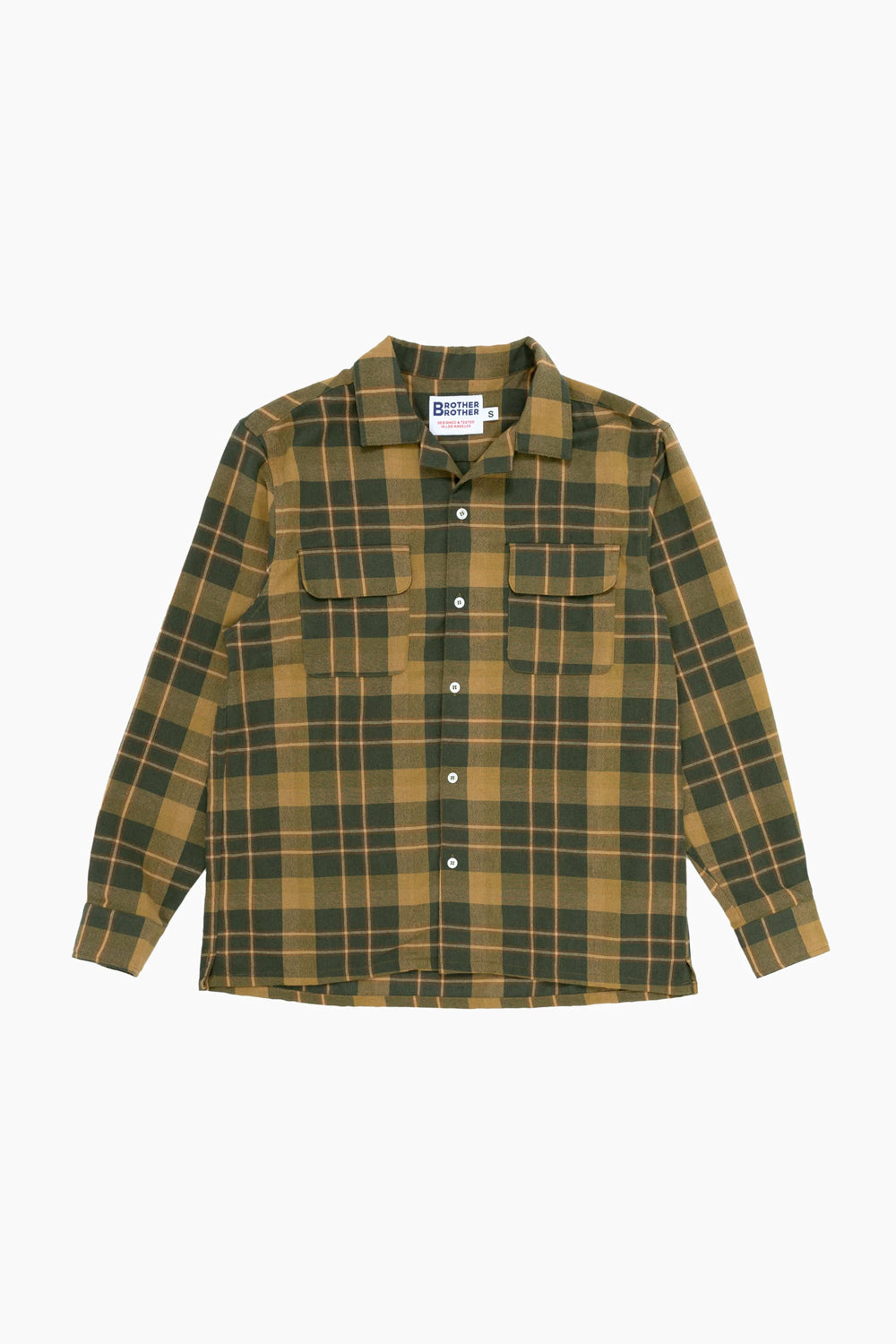 Brother Brother Plaid Camp Collar Shirt