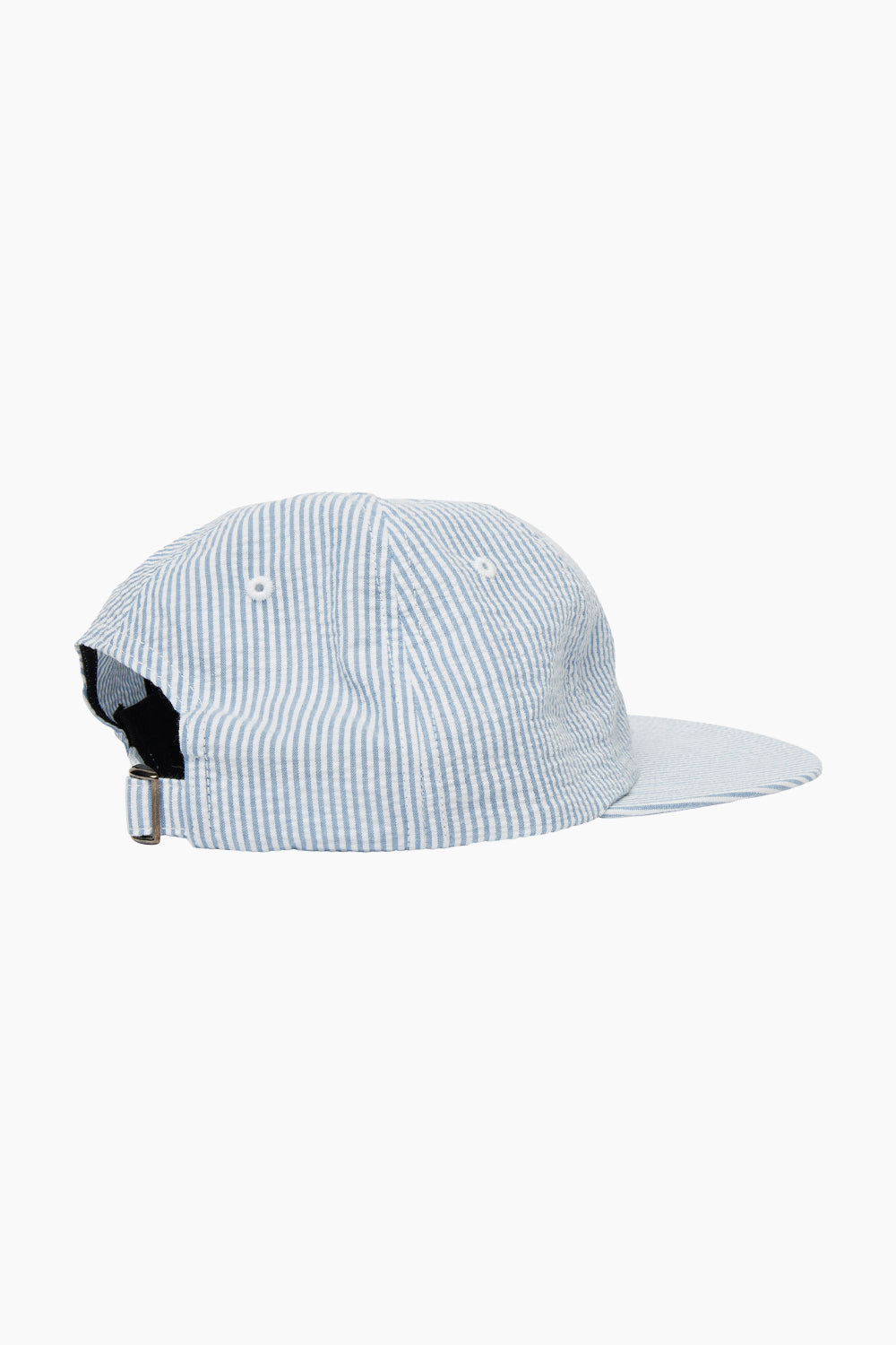 By Parra Seersucker Classic Logo 6 Panel Hat blue