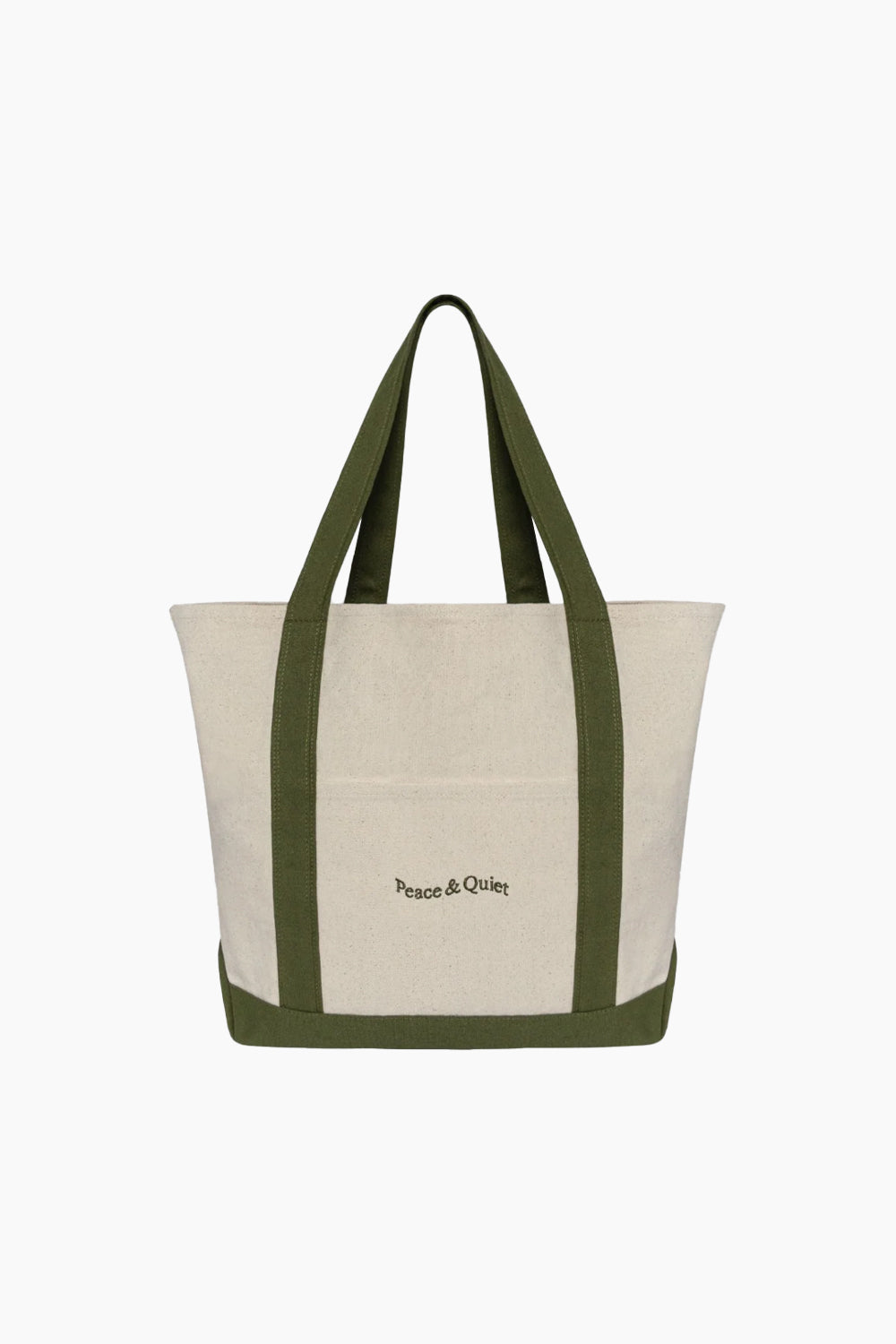 Museum of Peace & Quiet Word Mark Tote Olive