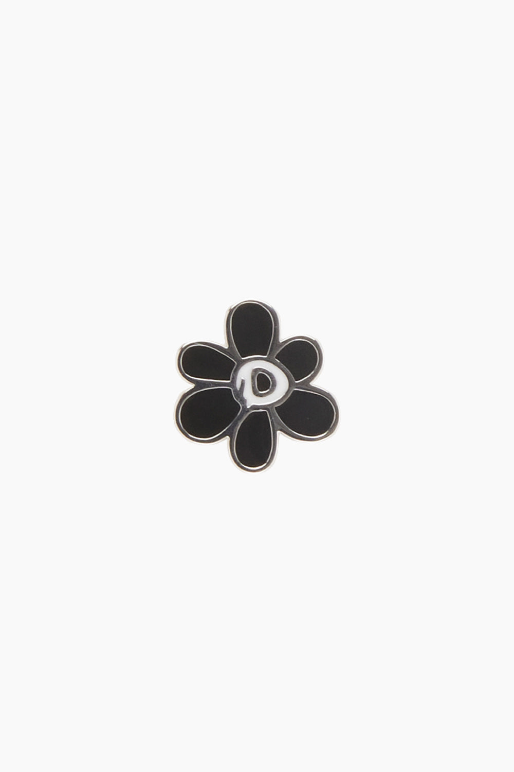 Perks & Mini Silver Black World Gesture Stud Earrings