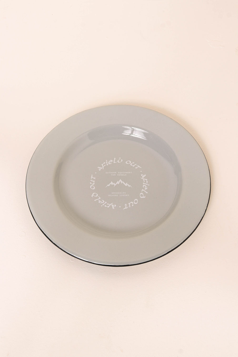 Afield Out Canyon Enamel Plate - Grey