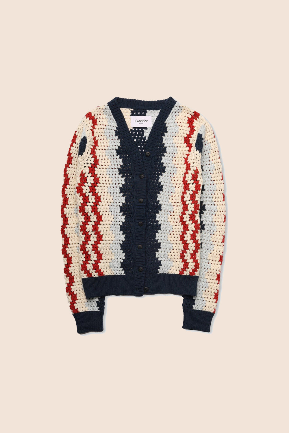 Handknit Grandpa Crochet Cardigan