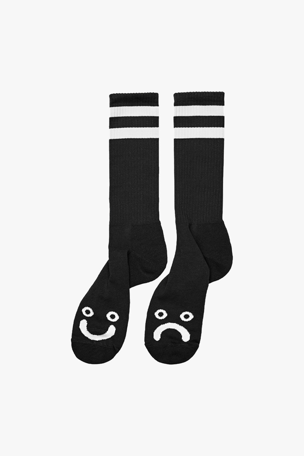 Happy Sad Socks Long - Black
