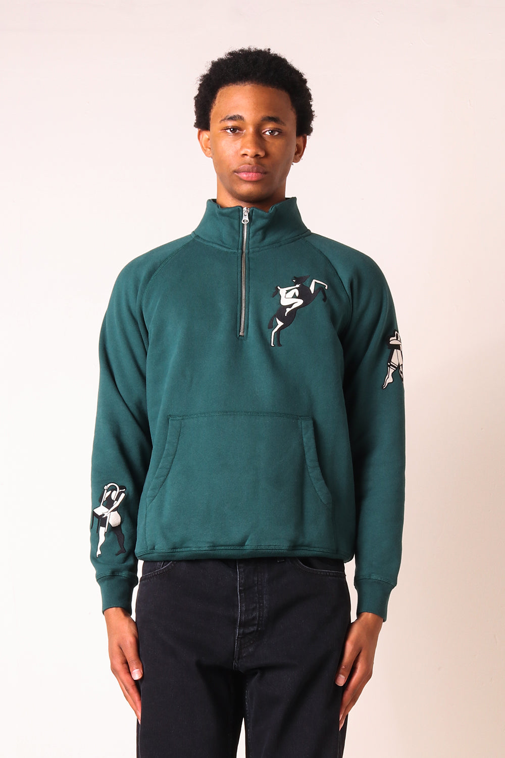 By Parra Life Experience Half Zip Sweatshirt