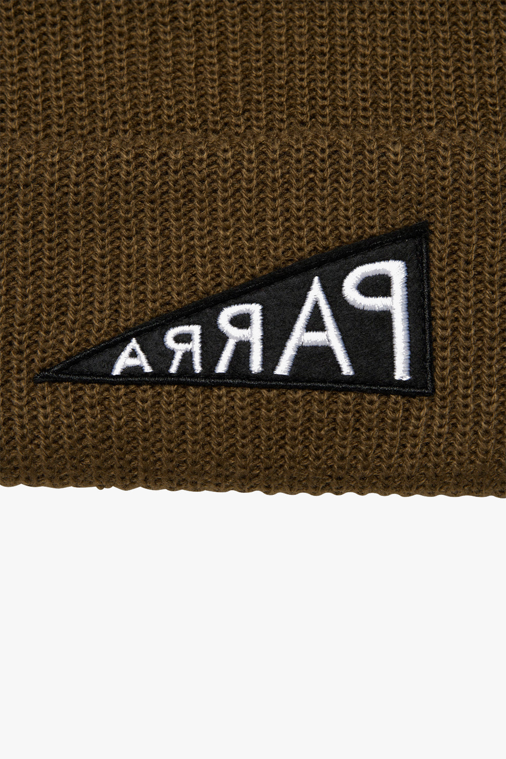 By Parra Mirrored Flag Logo Beanie Camel