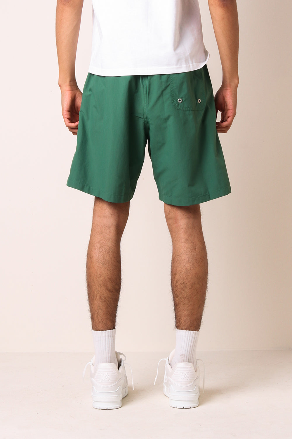 Polar Square Stripe City Swim Shorts Green