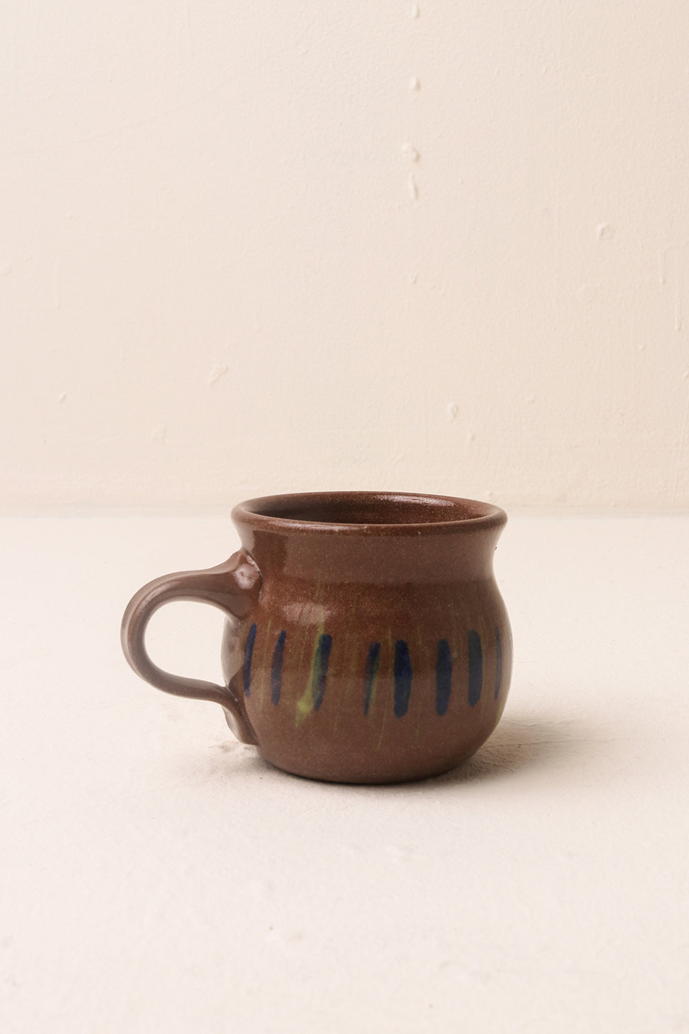 Henry Bennett Tea Cup Striped Blue & Brown