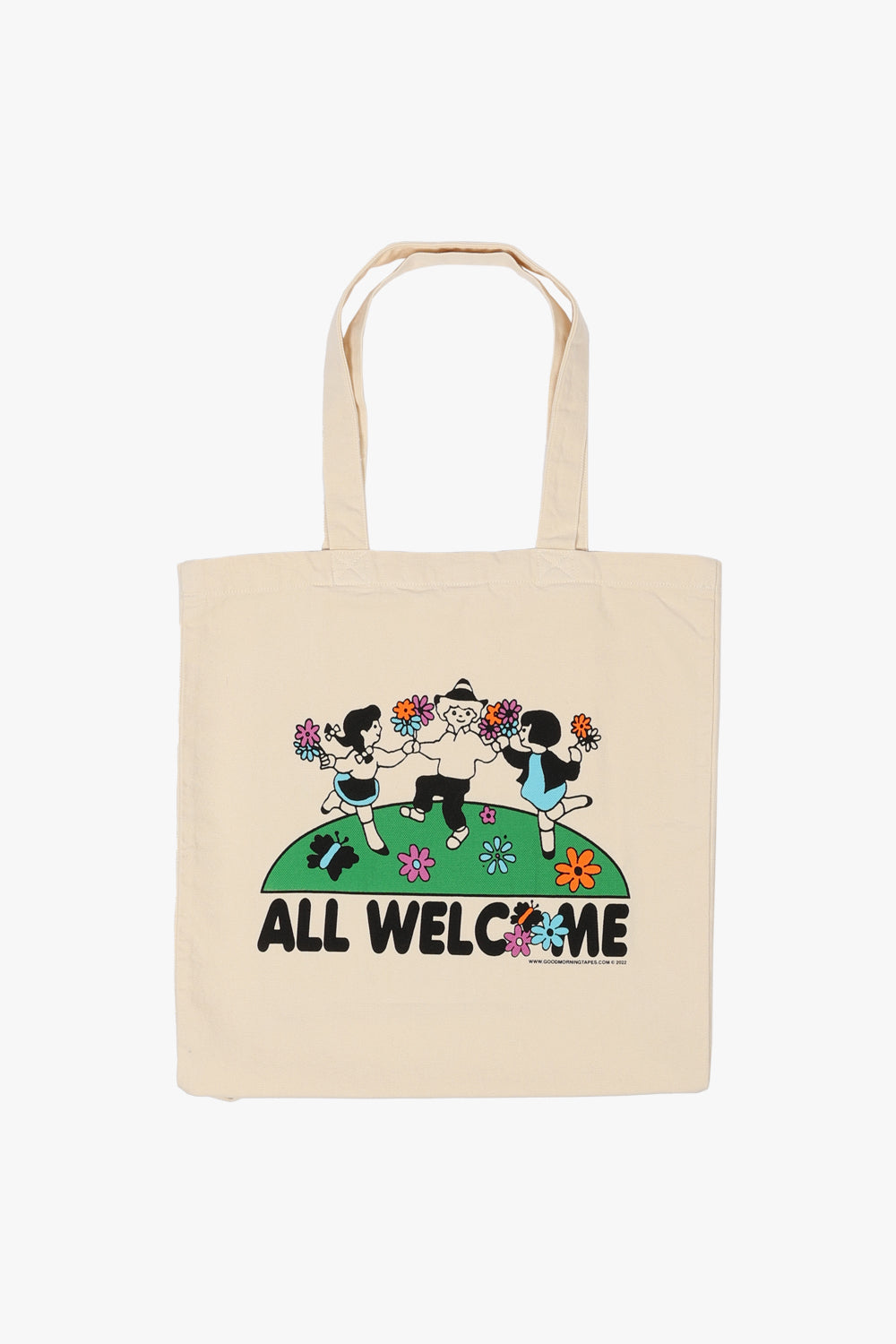 Good Morning Tapes All Welcome Garden Canvas Tote Bag