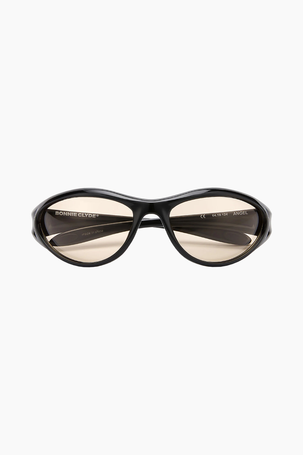 Bonnie Clyde Black Angel Sunglasses Brown Tint
