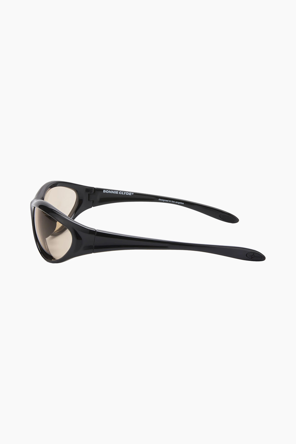 Bonnie Clyde Black Angel Sunglasses Brown Tint