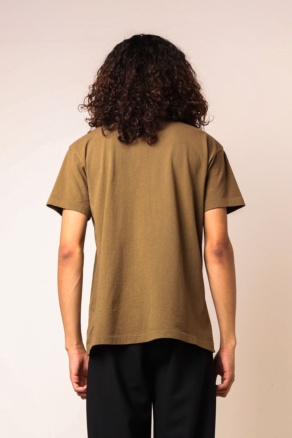Loose Knit T-Shirt Brown