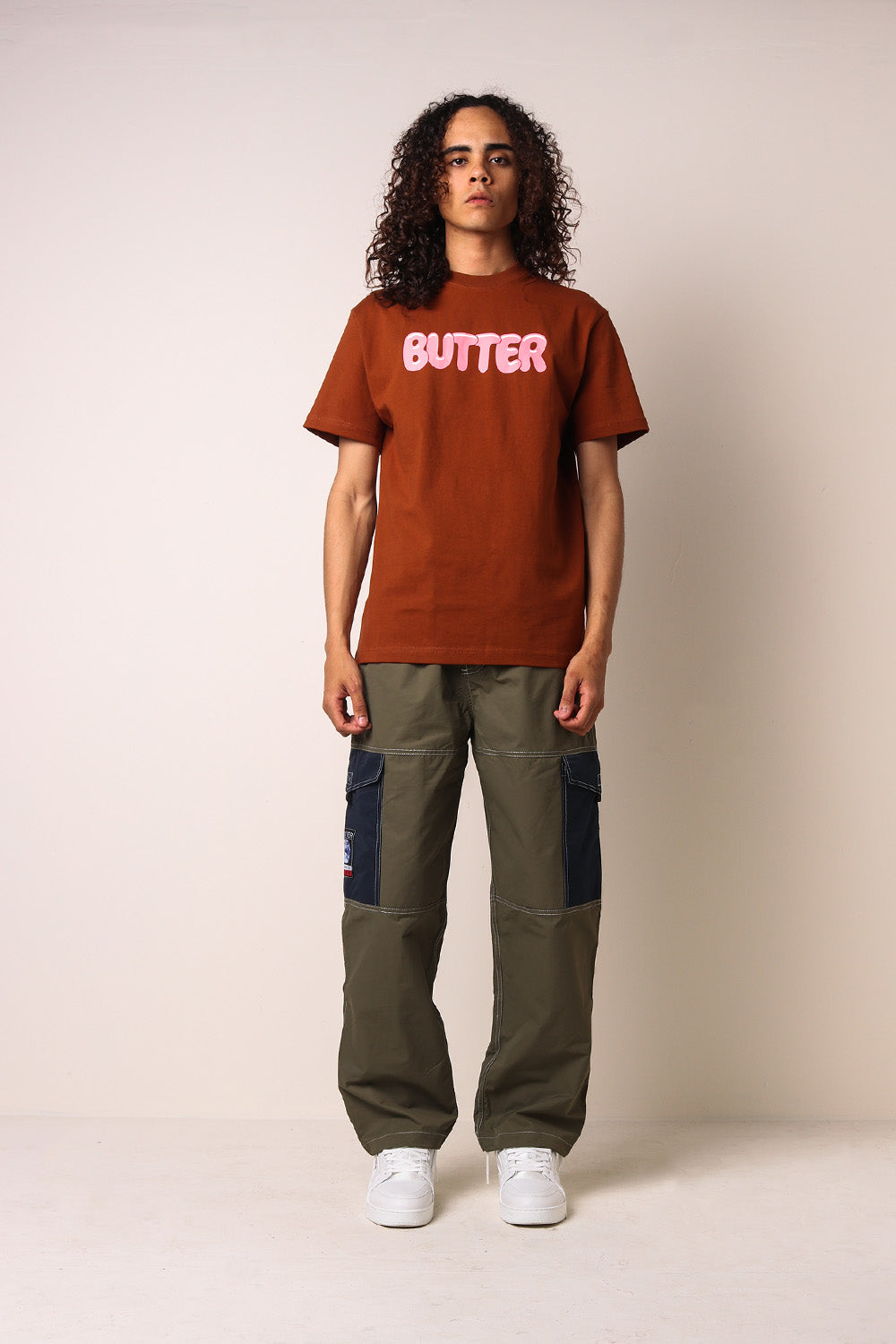 Contrast Cargo Pants