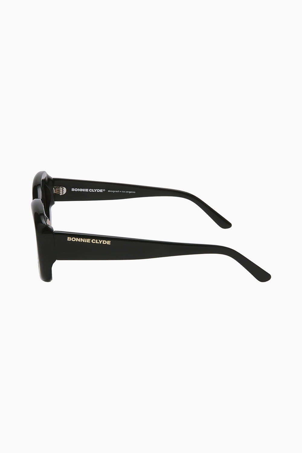Bonnie Clyde Black Portal Sunglasses Orange Tint