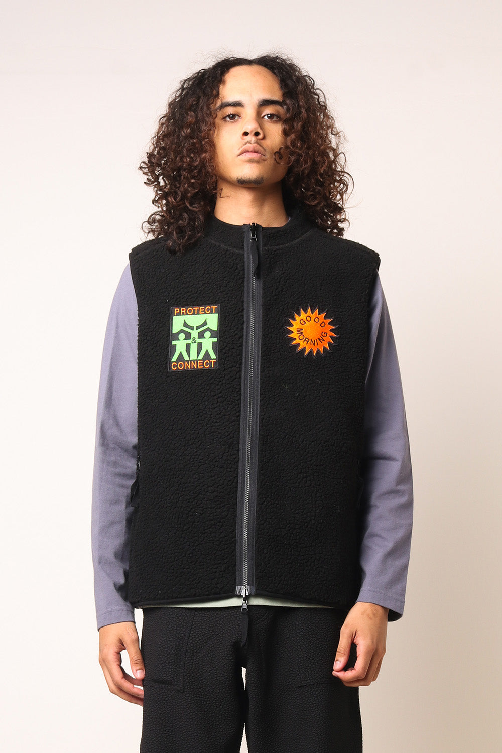 Good Morning Tapes Reversible Zip Thru Vest – BY.EVERYONE