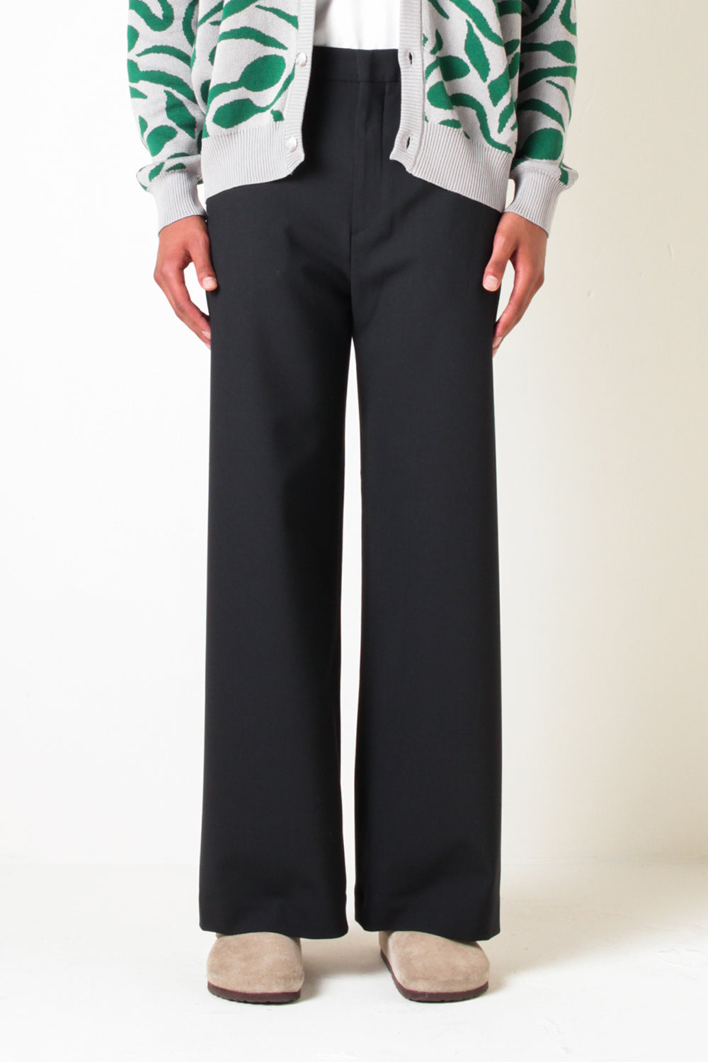Sunflower Wide Leg Trousers Black