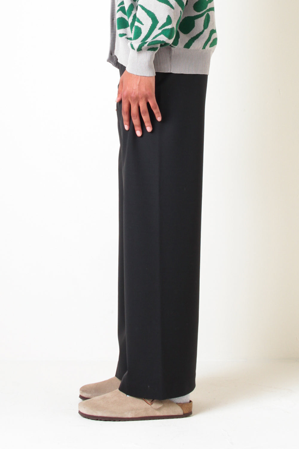 Sunflower Wide Leg Trousers Black