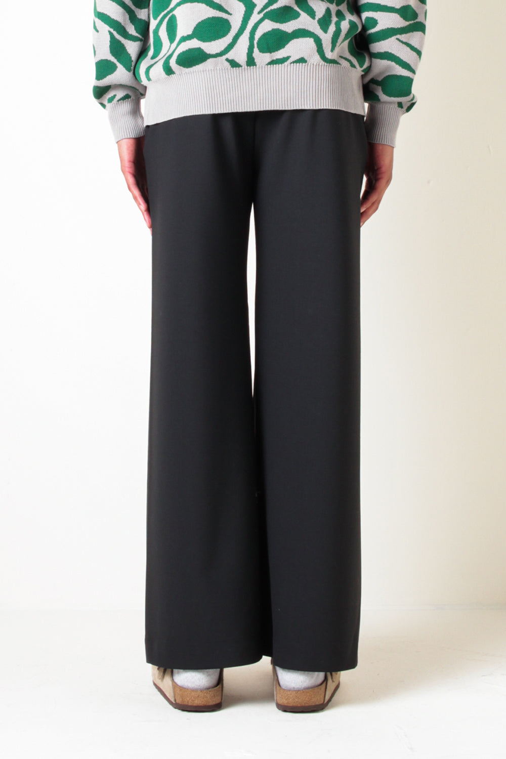 Sunflower Wide Leg Trousers Black